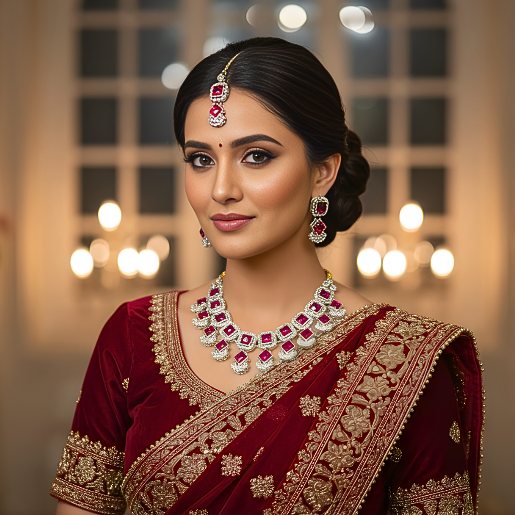 Red Nacklace Set - Image 2