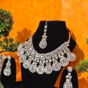 Silver Aura Statement Set