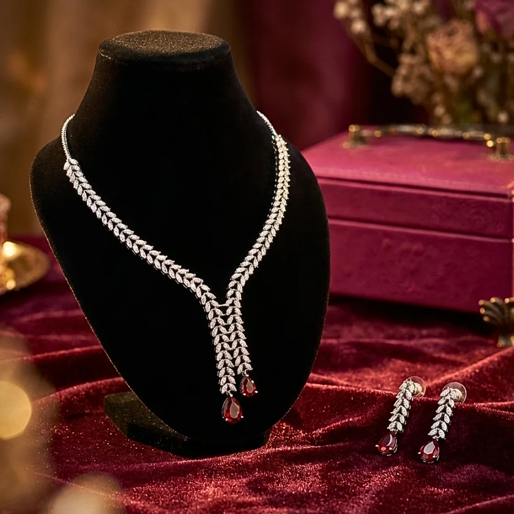 Classic Ruby Chain Office Set